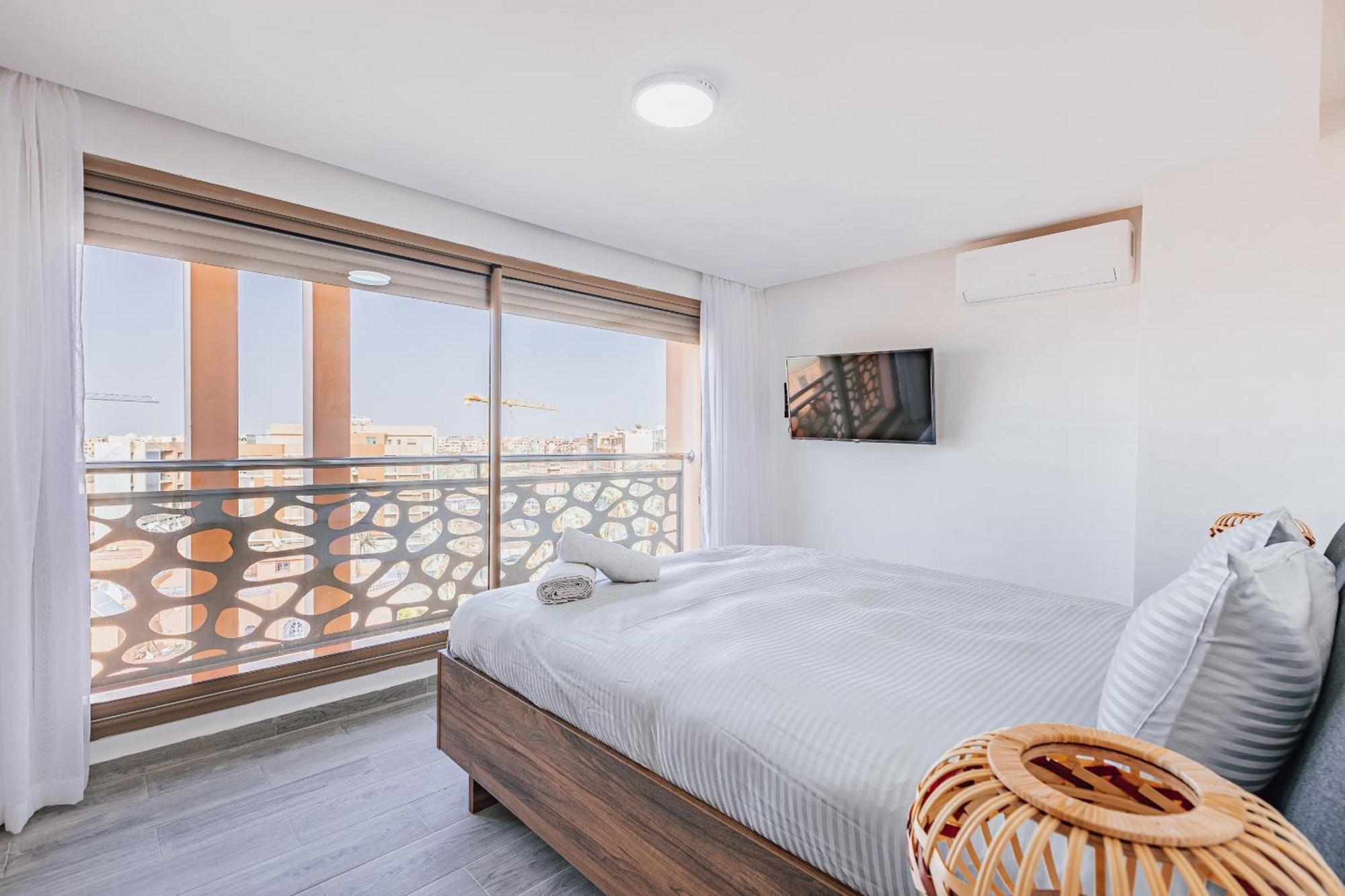 Migdal Gueliz Apart Hotel Marrakesh Esterno foto